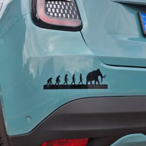 Autoaufkleber Mammutevolution