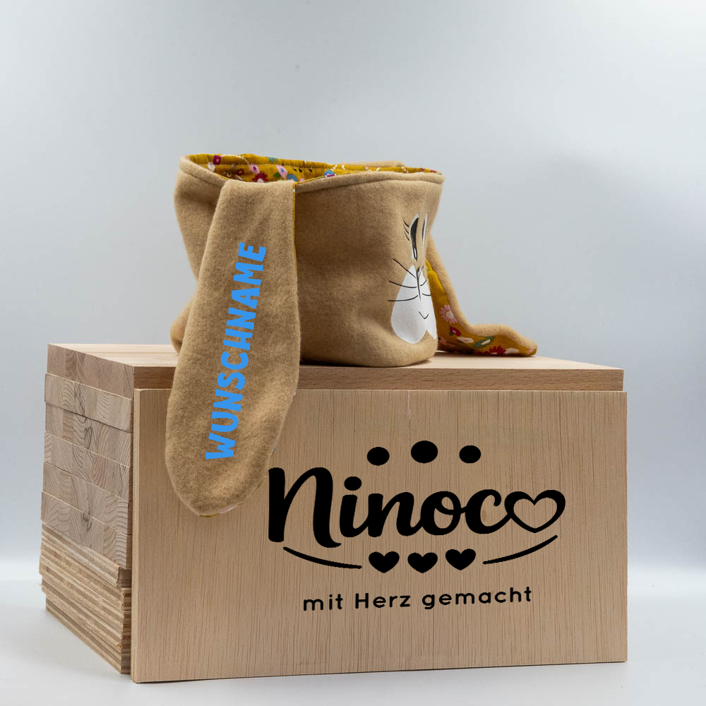 Osterkörbchen Braun (rot gemustert) – Bild 5