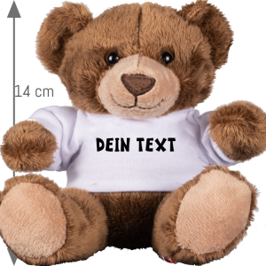 Personalisierter Pl&uuml;sch‑Teddy &bdquo;Moritz&ldquo; mit Mini‑Shirt