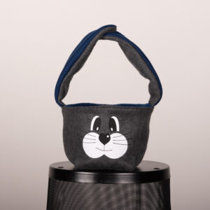 Osterkörbchen Grau (Blau)