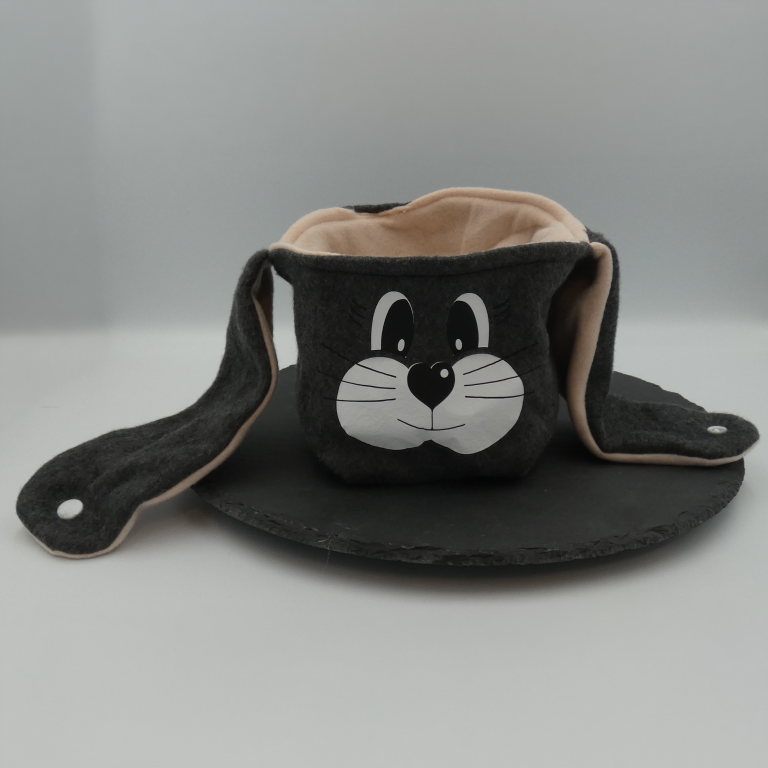 Osterkörbchen Grau (Rosa) – Bild 3