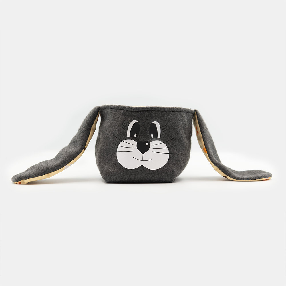 Osterkörbchen Grau (Pfötchen) – Bild 2