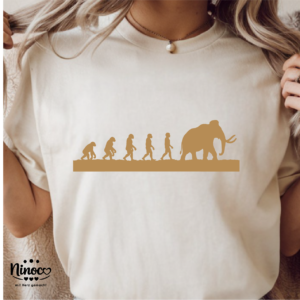 Bügelbild: Mammut-Evolution